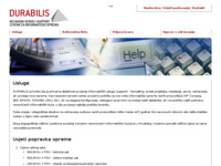 Frontpage screenshot for site: Durabilis d.o.o. (http://www.durabilis.hr)