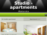 Frontpage screenshot for site: (http://www.studio.apartments-makarska.com)