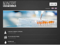 Frontpage screenshot for site: (http://www.konceptmedia.hr)