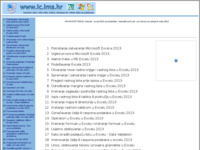Frontpage screenshot for site: Web tutoriali i edukacija za početnike (http://www.ic.ims.hr/)