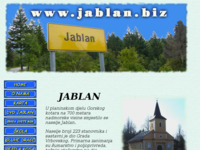 Frontpage screenshot for site: Jablan - općina Vrbovsko (http://www.jablan.biz/)