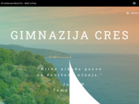 Frontpage screenshot for site: Gimnazija Cres (http://www.gimnazija-cres.hr)