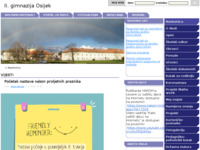 Frontpage screenshot for site: II. gimnazija Osijek (http://www.gimnazija-druga-os.skole.hr/)