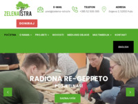 Frontpage screenshot for site: Zelena Istra (http://www.zelena-istra.hr)