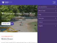 Frontpage screenshot for site: (http://www.oaza-mira.hr)