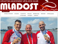 Frontpage screenshot for site: Hrvatski akademski veslački klub Mladost (http://www.mladost.hr/)