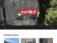 Frontpage screenshot for site: Planinarski klub Vertikal, Varaždin (http://www.pk-vertikal.hr/)