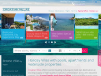 Frontpage screenshot for site: Croatian Villas (http://www.croatianvillas.com)