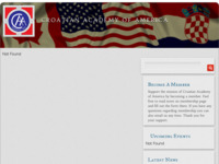 Frontpage screenshot for site: (http://www.croatianacademy.org)