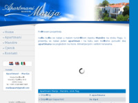 Frontpage screenshot for site: Apartmani Marija, Mandre, otoka Pag (http://www.novalja-pag.net/mandre/marija/)