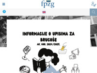Frontpage screenshot for site: (http://www.fpzg.hr/)