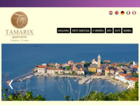Frontpage screenshot for site: Aparthotel Tamarix - Vinjerac (http://www.tamarix.hr)