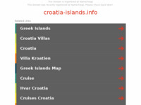 Frontpage screenshot for site: Hrvatski otoci (http://www.croatia-islands.info)