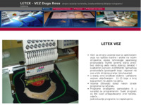 Frontpage screenshot for site: Letex-vez obrt za strojno vezenje tekstila (http://www.letex-vez.com)