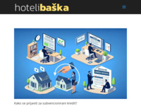 Frontpage screenshot for site: (http://www.hotelibaska.hr/)
