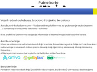 Frontpage screenshot for site: vozni redovi autobusnih linija u regiji kao i brodske linije (http://www.autobusni-kolodvor.com)