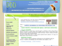 Frontpage screenshot for site: Hrvatska udruga za dezinfekciju, dezinsekciju i deratizaciju (http://www.huddd.hr/)