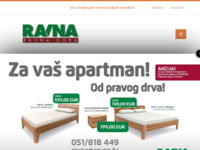 Frontpage screenshot for site: (http://www.ravna.hr/)