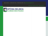 Frontpage screenshot for site: Općina Selnica (http://www.selnica.hr)