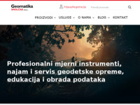 Frontpage screenshot for site: (http://www.geomatika-smolcak.hr)
