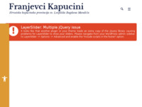 Frontpage screenshot for site: (http://www.kapucini.hr/)