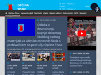 Frontpage screenshot for site: Općina Tisno (http://www.tisno.hr)