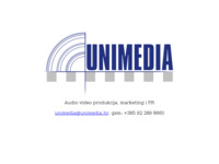 Frontpage screenshot for site: Unimedia tržišne komunikacije (http://www.unimedia.hr/)