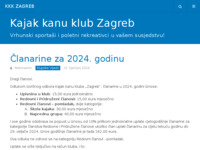 Slika naslovnice sjedišta: Kajak kanu klub Zagreb (http://www.kkkzagreb.hr/)
