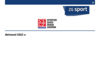 Frontpage screenshot for site: Zagrebački športski savez (http://www.zgsport.hr)