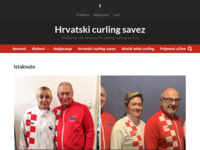 Frontpage screenshot for site: (http://www.curling.hr)