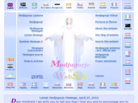 Frontpage screenshot for site: (http://www.medjugorje.ws)