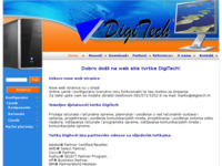 Frontpage screenshot for site: DigiTech d.o.o. (http://www.digitech.hr)