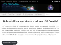 Frontpage screenshot for site: U.S.S. Croatia (http://www.usscroatia.hr)