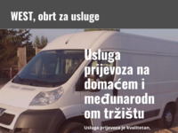 Frontpage screenshot for site: West d.o.o. za trgovinu i usluge (http://www.west.hr)