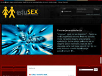 Frontpage screenshot for site: (http://www.edusex.org/)