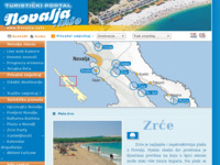 Frontpage screenshot for site: Novalja - Prekrasne plaže - Biseri Novalje (http://www.novalja.info/plaze-hr.shtml)