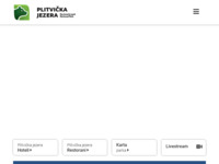 Frontpage screenshot for site: Nacionalni park Plitvička jezera (http://www.np-plitvicka-jezera.hr)