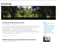 Frontpage screenshot for site: Dravska liga (http://www.dravska-liga.hr)