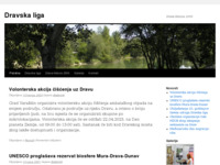 Frontpage screenshot for site: Dravska liga (http://www.dravska-liga.hr)