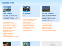 Frontpage screenshot for site: (http://www.kroatien-adrialin.de/ortsinfos/)