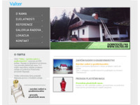 Frontpage screenshot for site: Valter - zavšni radovi u građevinarstvu, prerada plastičnih masa (http://www.valter.hr)