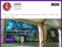 Frontpage screenshot for site: Ki-Aikido društvo Zagreb (http://www.aikidozg.com/)