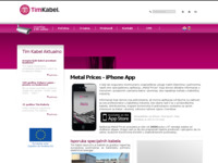 Frontpage screenshot for site: (http://www.tim-kabel.hr/)