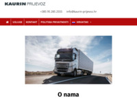 Frontpage screenshot for site: Kaurin prijevoz d.o.o. (http://www.kaurin-prijevoz.hr)