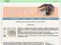 Frontpage screenshot for site: (http://www.apartments-vojkovic.net)
