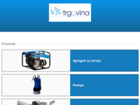 Frontpage screenshot for site: (http://www.vis-trgovina.hr)