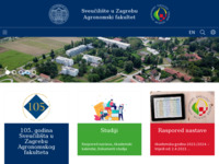 Frontpage screenshot for site: Agronomski fakultet (http://www.agr.hr)