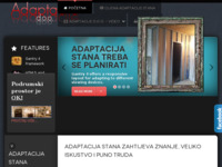 Frontpage screenshot for site: (http://www.adaptacija-stana.com/)