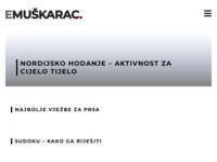 Frontpage screenshot for site: Muškarac.com - online magazin za modernog muškarca (http://www.e-muskarac.com)