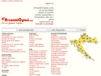 Frontpage screenshot for site: (http://www.hrvatskioglasi.com/)